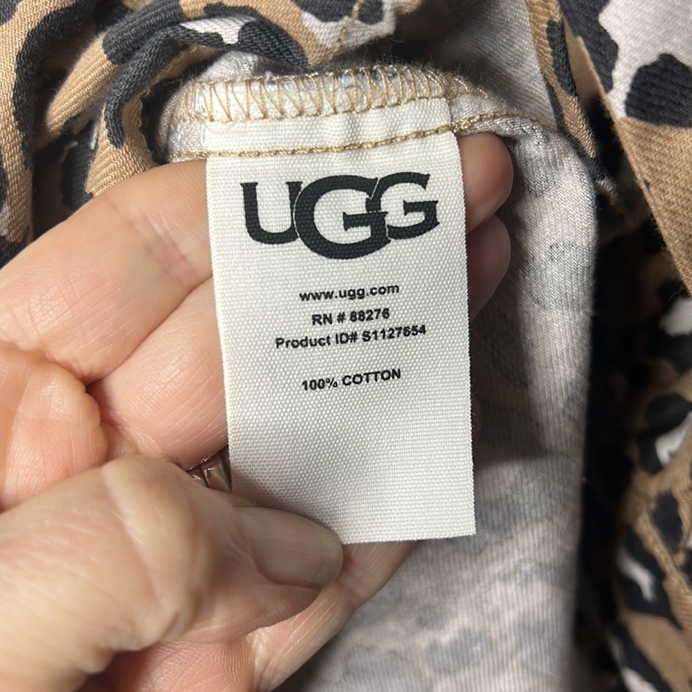UGG Addley Oversized Animal Print Shirt Dress Size Small - Picture 14 of 16
